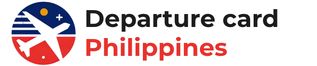 Departure card Philippines